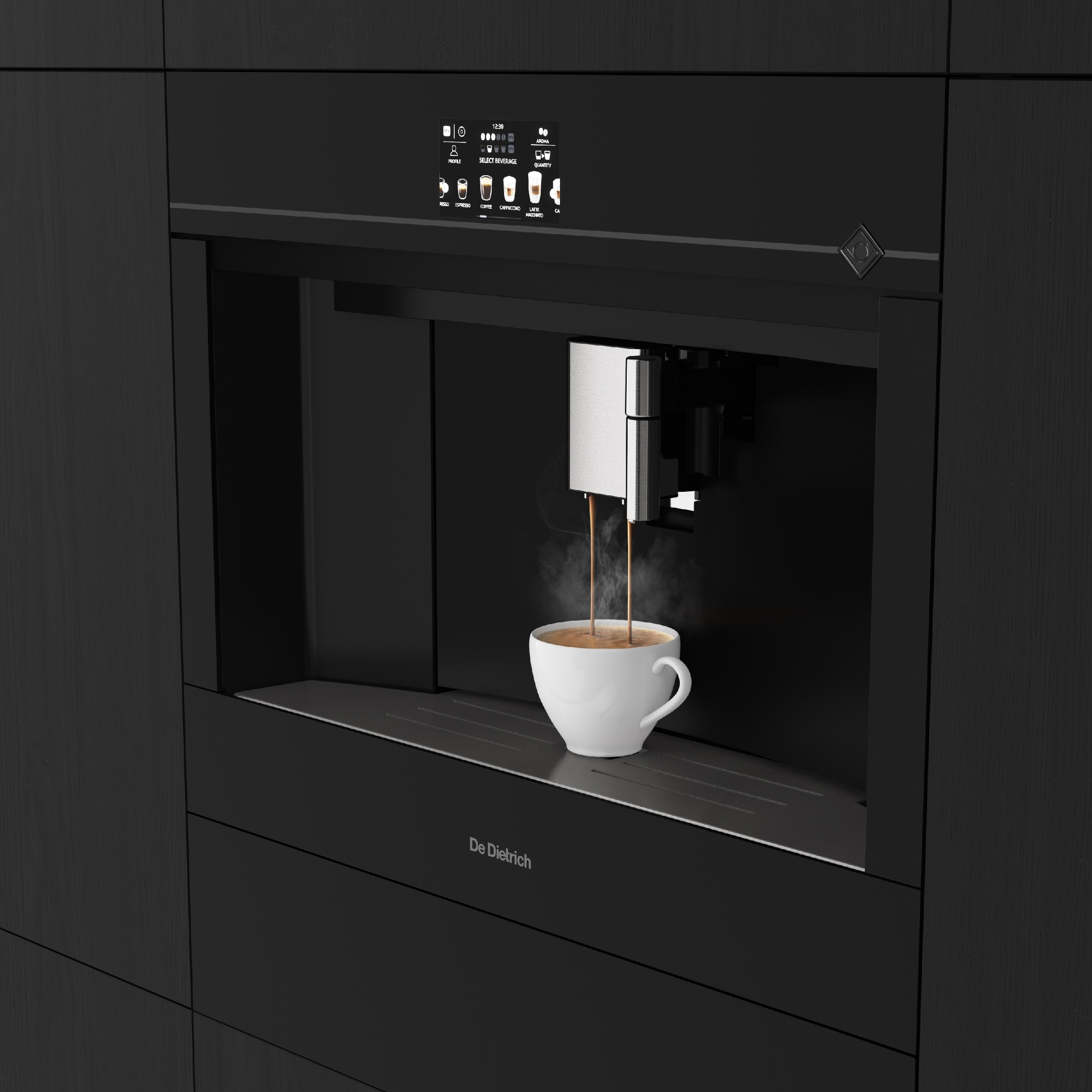 Espresso z kávovaru De Dietrich DKD4820B